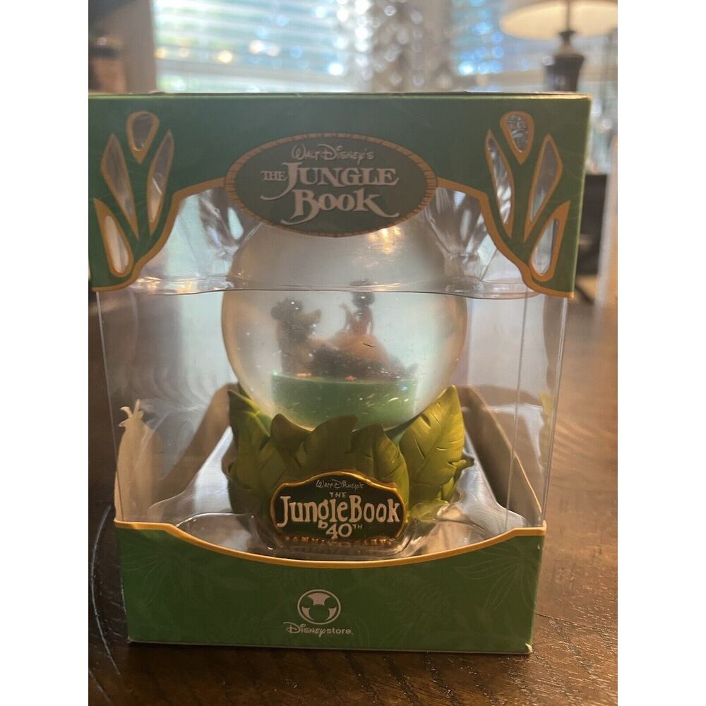 Walt Disney's The Jungle Book 40th Anniv Snow Globe Disney Store Mowgli/Baloo